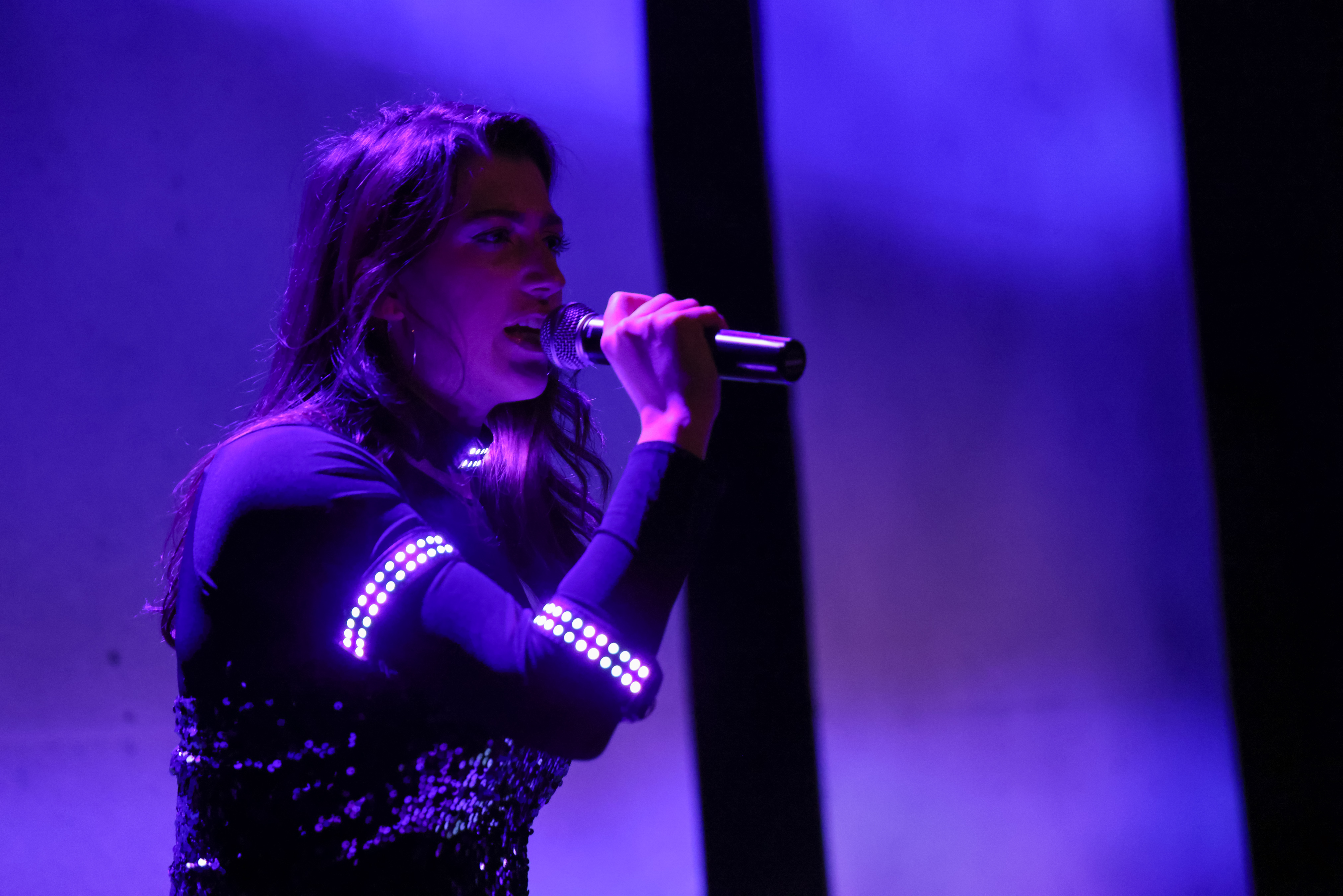 Louise sings her heart out